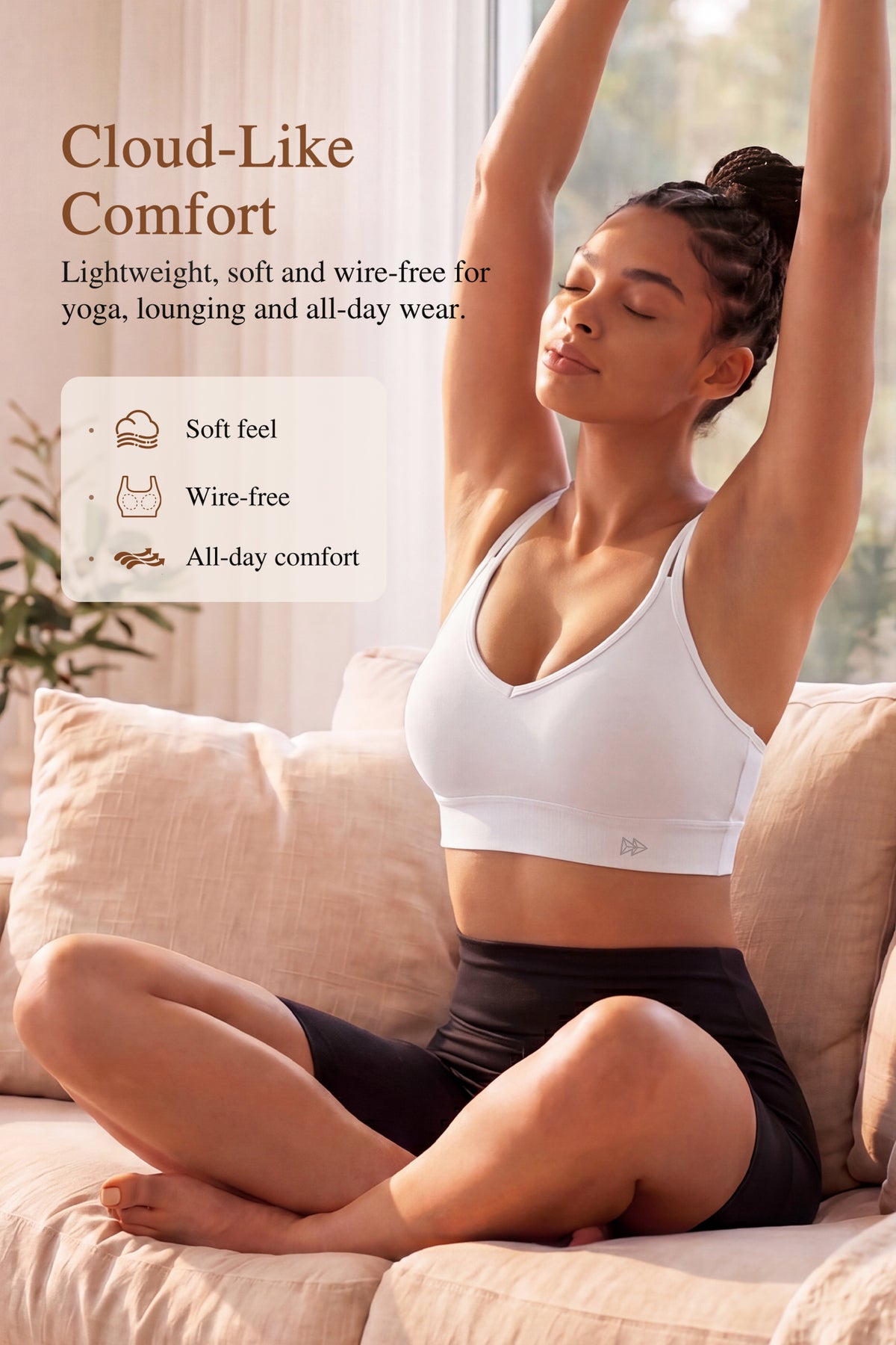 Anywhere™ Breathable Soft Bra for Yoga & Everyday Wear | Women's Light Support Sports Bra