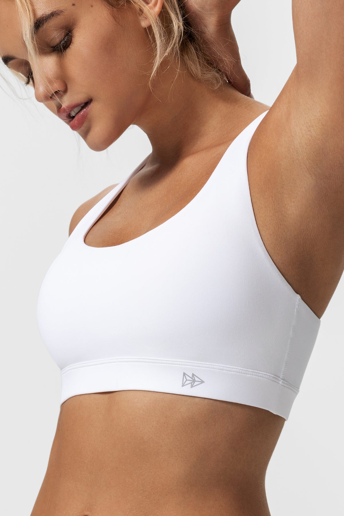Reggiseno yoga imbottito con scollo a barchetta e schiena incrociata | Reggiseno sportivo con supporto leggero da donna