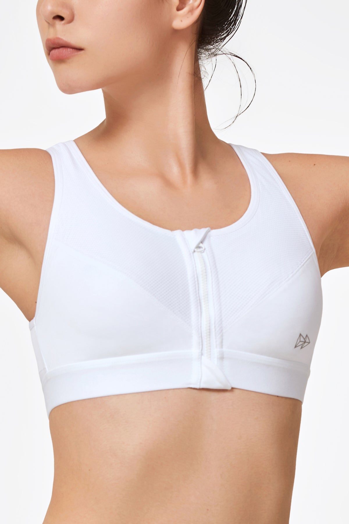 Power Classic Zip Running Bra | Damen-Sport-BH mit starkem Halt