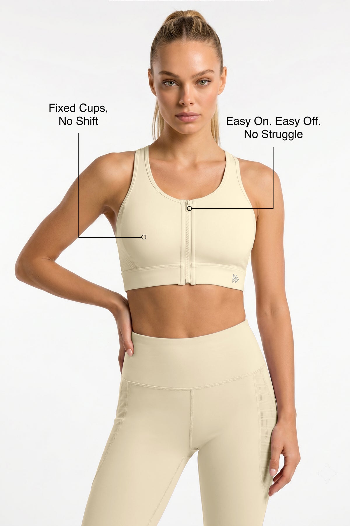 Power™ Breathable Racerback Stable High Support Sports Bra | High-Impact Support Best For Running, HIIT & Training