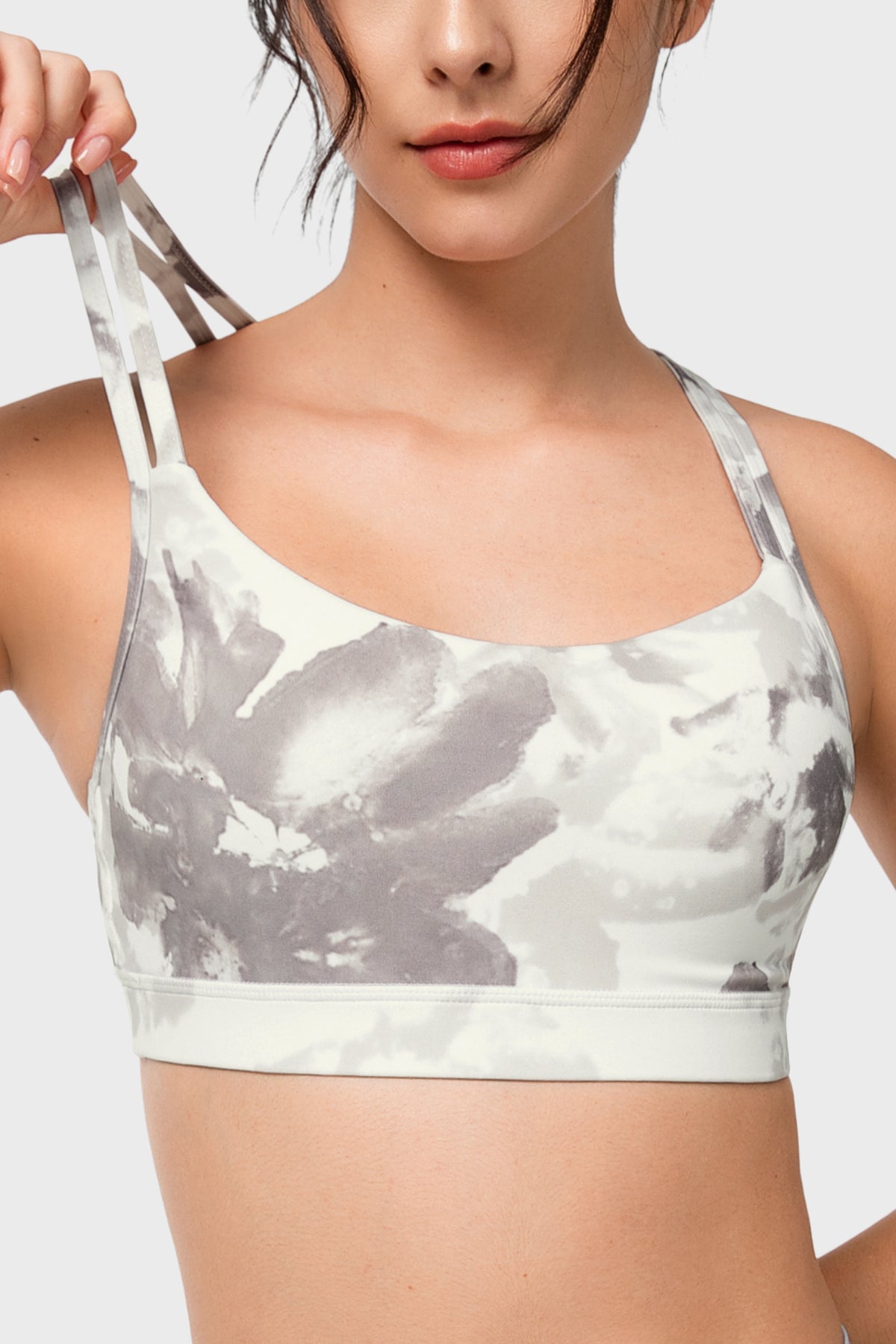 Shift™ Scoop Neckline Double Straps Padded Yoga Bra | Women's Light Support Sports Bra
