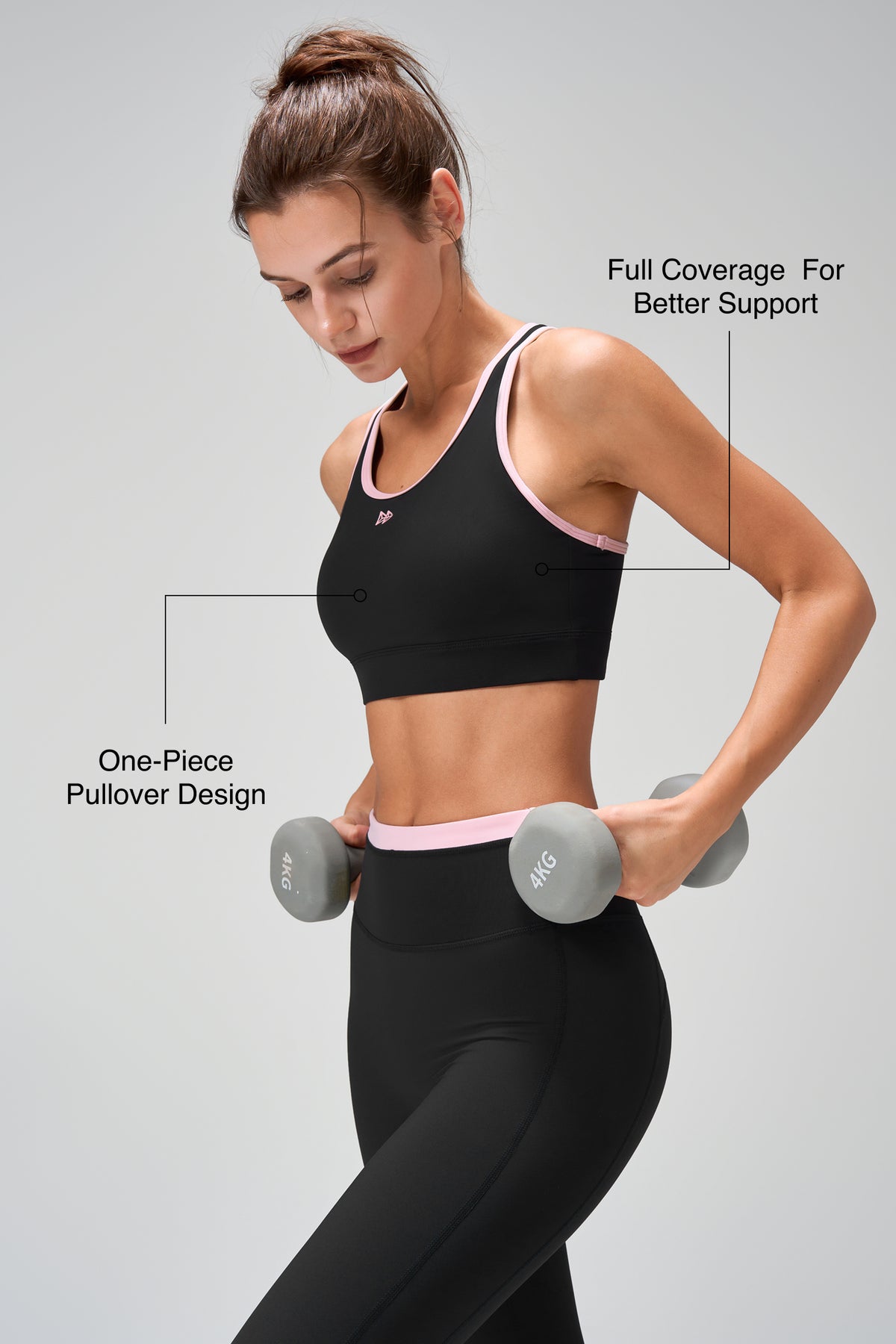 Power™ One-piece Crisscross Full coverage Running Bra | Women's High Support Sports Bra