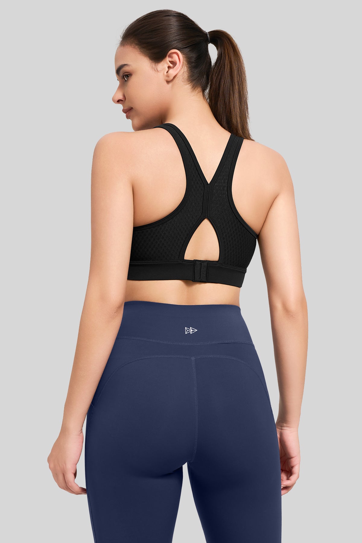 Reggiseno da corsa traspirante Power Butterfly Back Mesh | Reggiseno sportivo ad alto supporto da donna