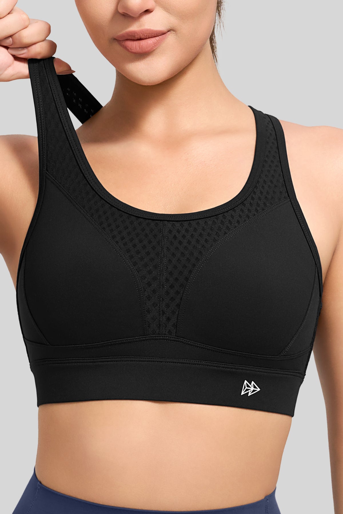 Reggiseno da corsa traspirante Power Butterfly Back Mesh | Reggiseno sportivo ad alto supporto da donna