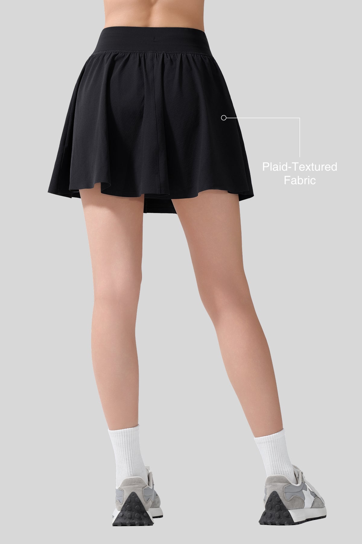 Falda deportiva superligera con textura de cuadrícula esculpida | Falda deportiva para mujer