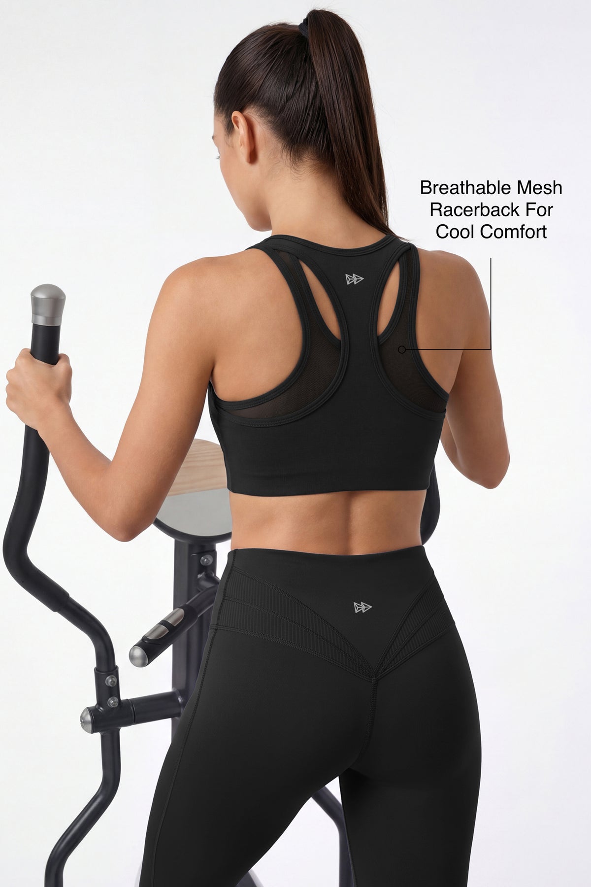 Echo™ Zip-Front Breathable Mesh Full-Coverage Sports Bra | High Support for Running, HIIT & Training