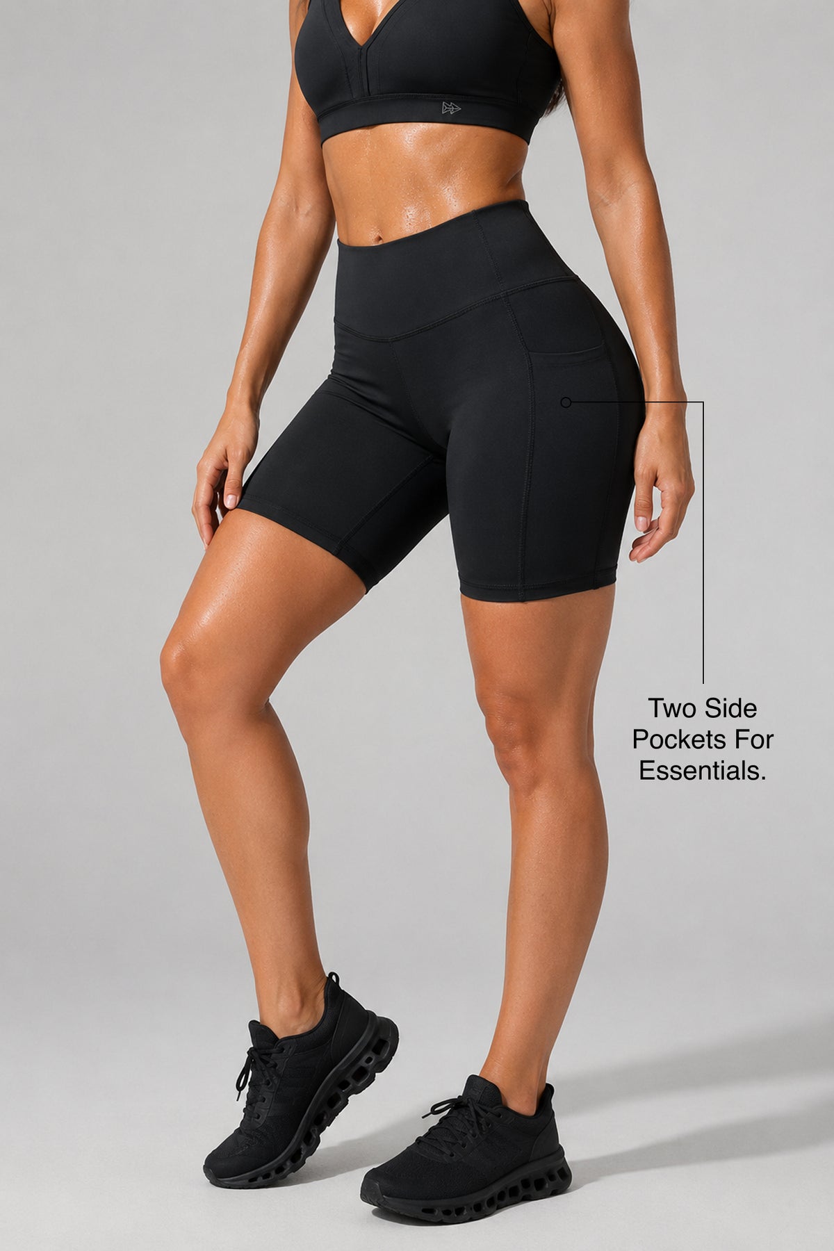 Shift™ High-Rise Stretchy Pockets Tight Shorts 3" 4" 6" 8" | Women's High Support Shorts, Best For Running, HIIT, Yoga & Training