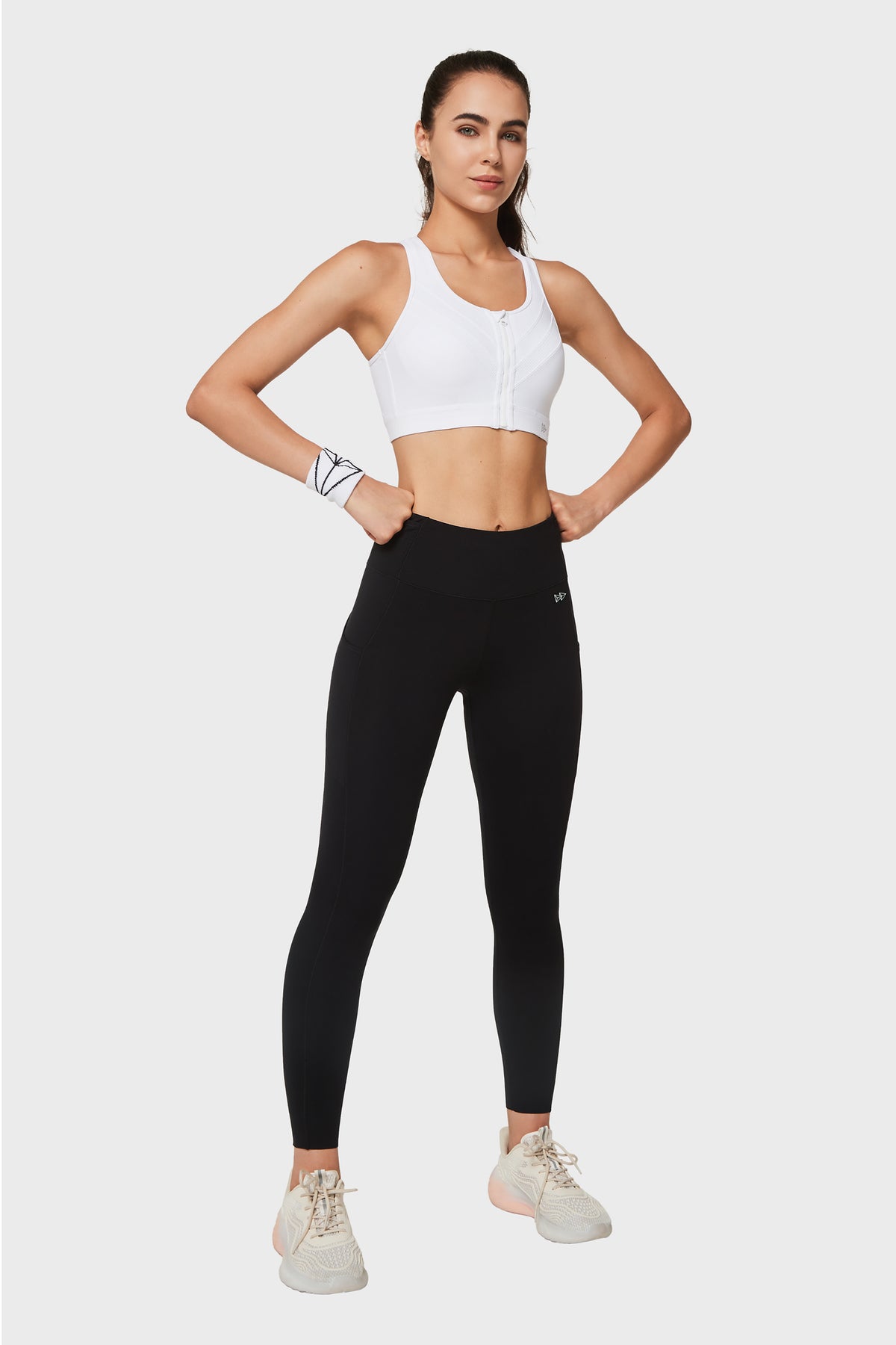 Figurformende Fitness-Leggings mit hoher Taille, 26,5/28 Zoll | Damen-Leggings mit hohem Halt
