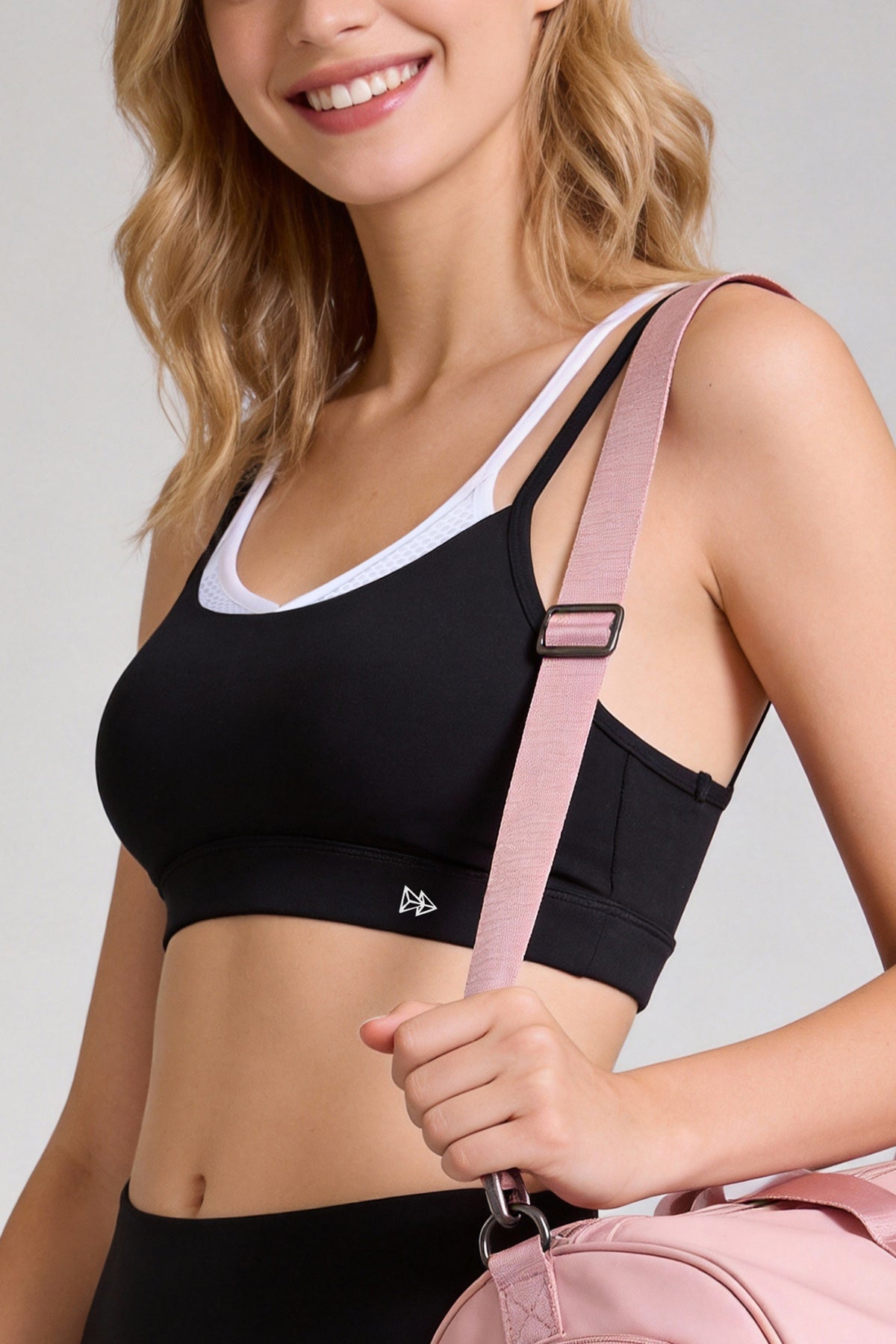 Anywhere™ Double Straps Removable Cups Mesh Yoga Bra | Women's Light Support Sports Bra