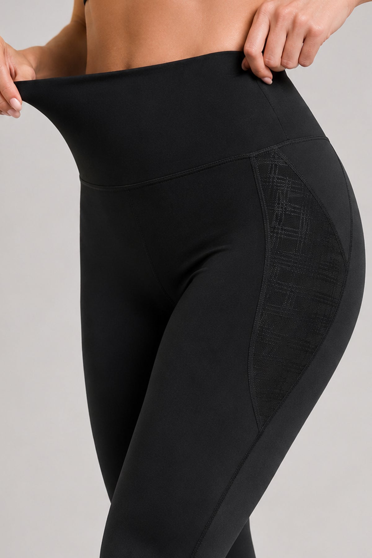 Power™ High Rise No Front Seam Breathable Mesh Running Leggings 25 Inches | Women's High Support Leggings
