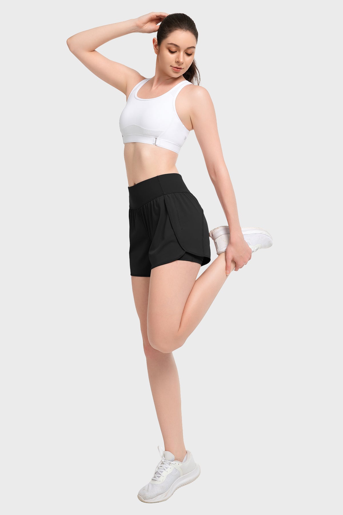 Pantalones cortos de entrenamiento Shift de malla interior de secado rápido con bolsillo de 8,9 cm | Pantalones cortos de running para mujer