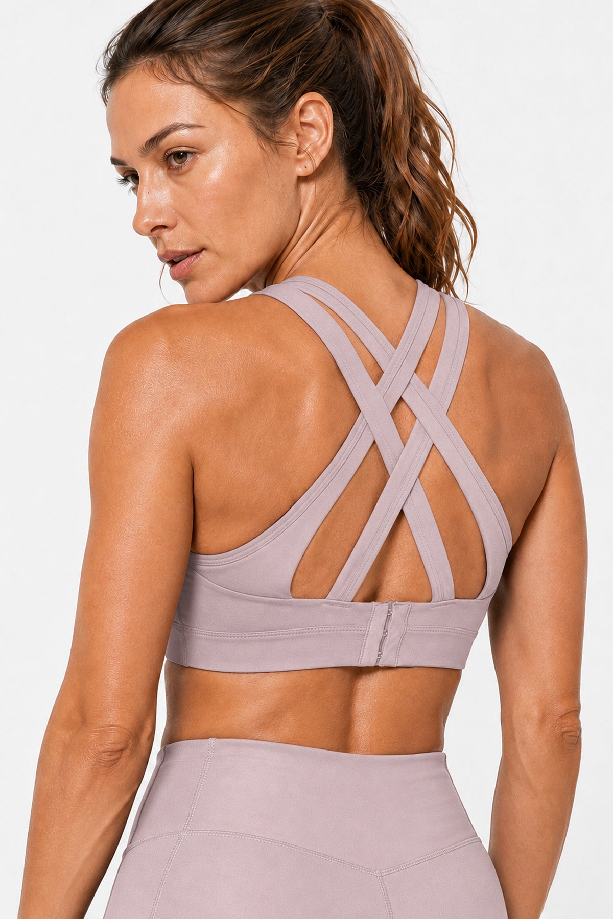 Reggiseno da corsa imbottito Power Cross Back | Reggiseno sportivo ad alto sostegno da donna