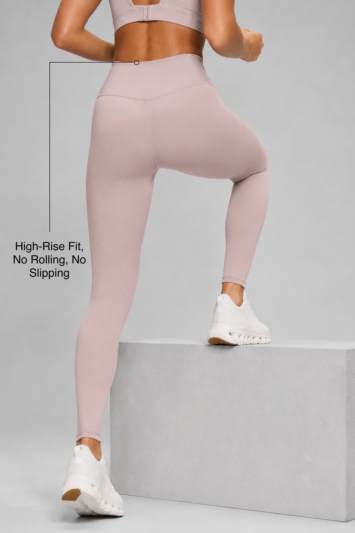 Echo löparleggings med hög midja 67 cm | Damleggings med högt stöd