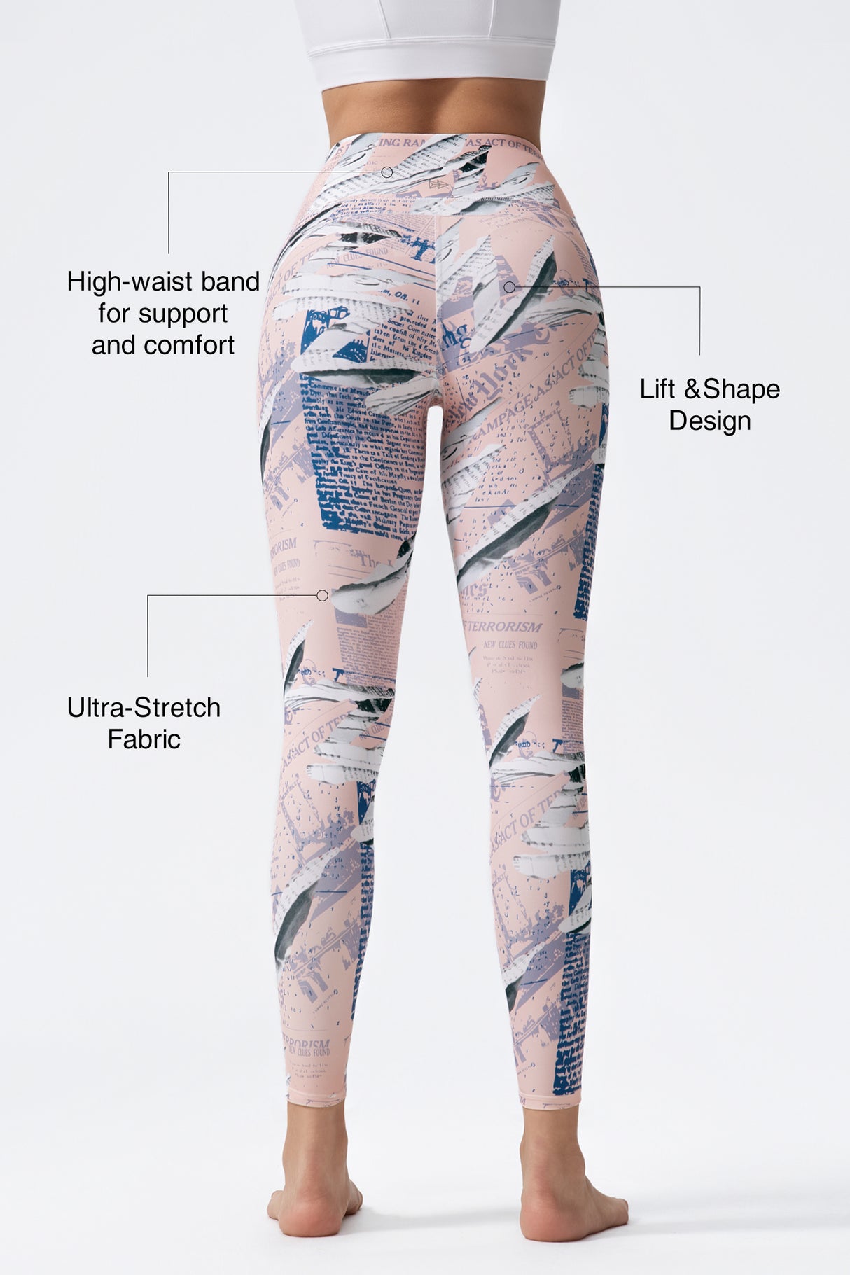Shift Feuchtigkeitsableitende, butterweiche Yoga-Leggings 24,5 26,5 | Leicht stützende Leggings für Damen
