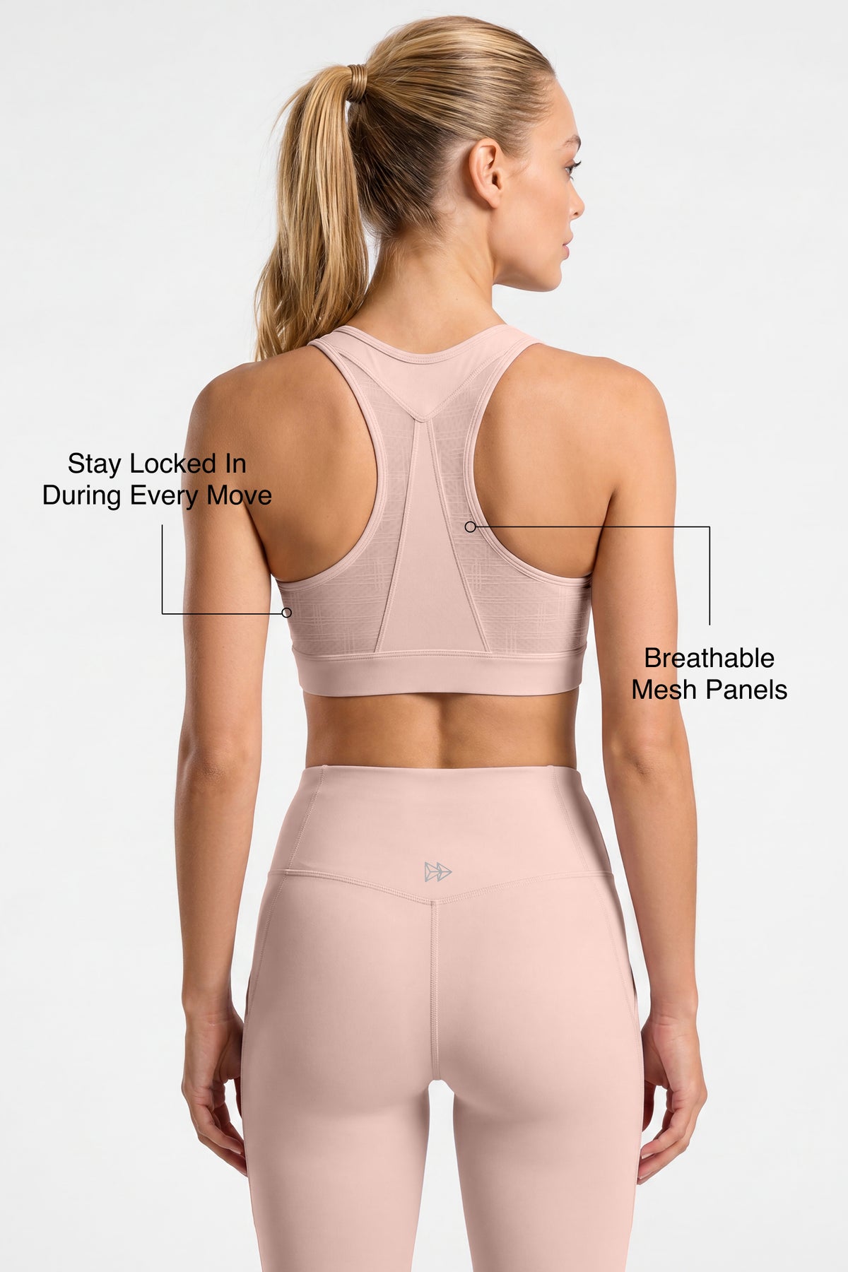 Power™ Breathable Racerback Stable High Support Sports Bra | High-Impact Support Best For Running, HIIT & Training