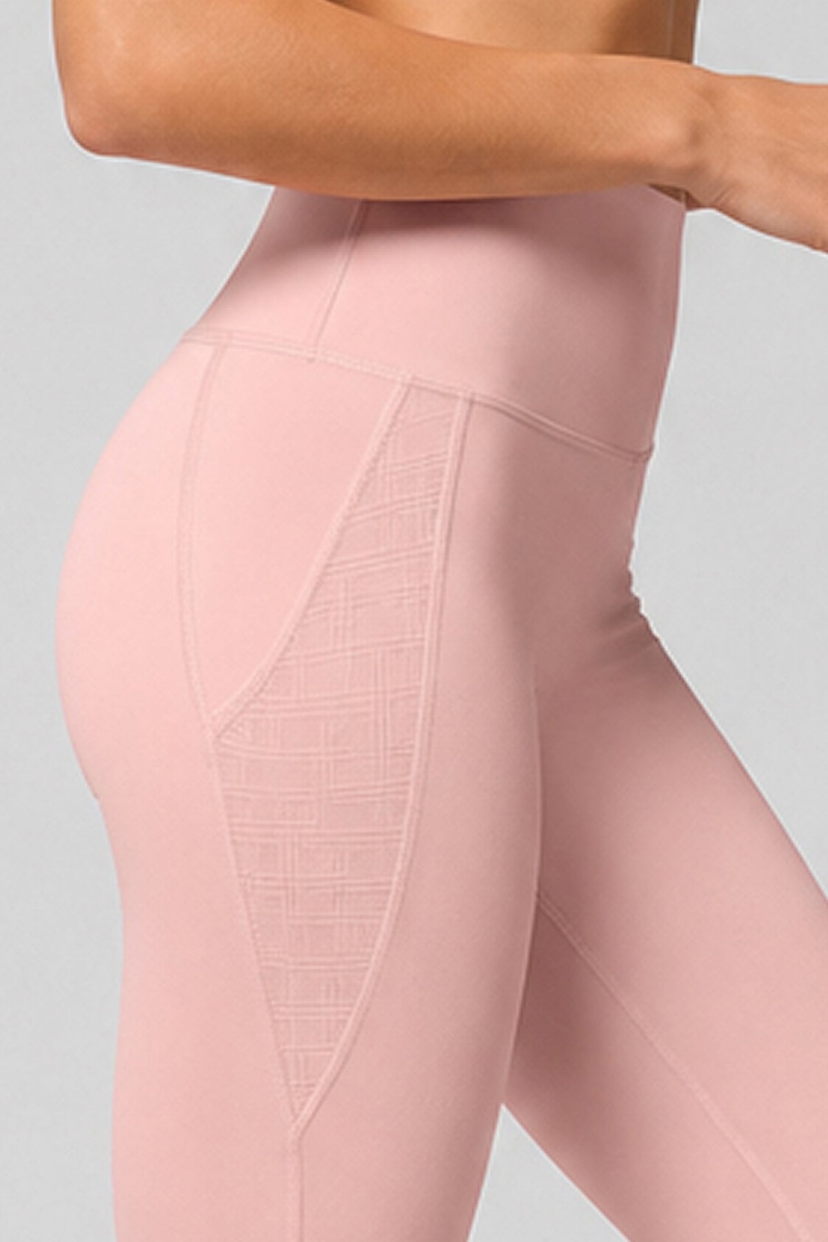 Power™ High Rise No Front Seam Breathable Mesh Running Leggings 25 Inches | Women's High Support Leggings