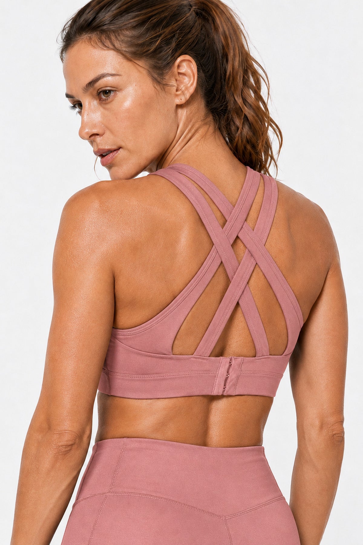 Power Cross Back gepolsterter Lauf-BH | Sport-BH mit starkem Halt für Damen