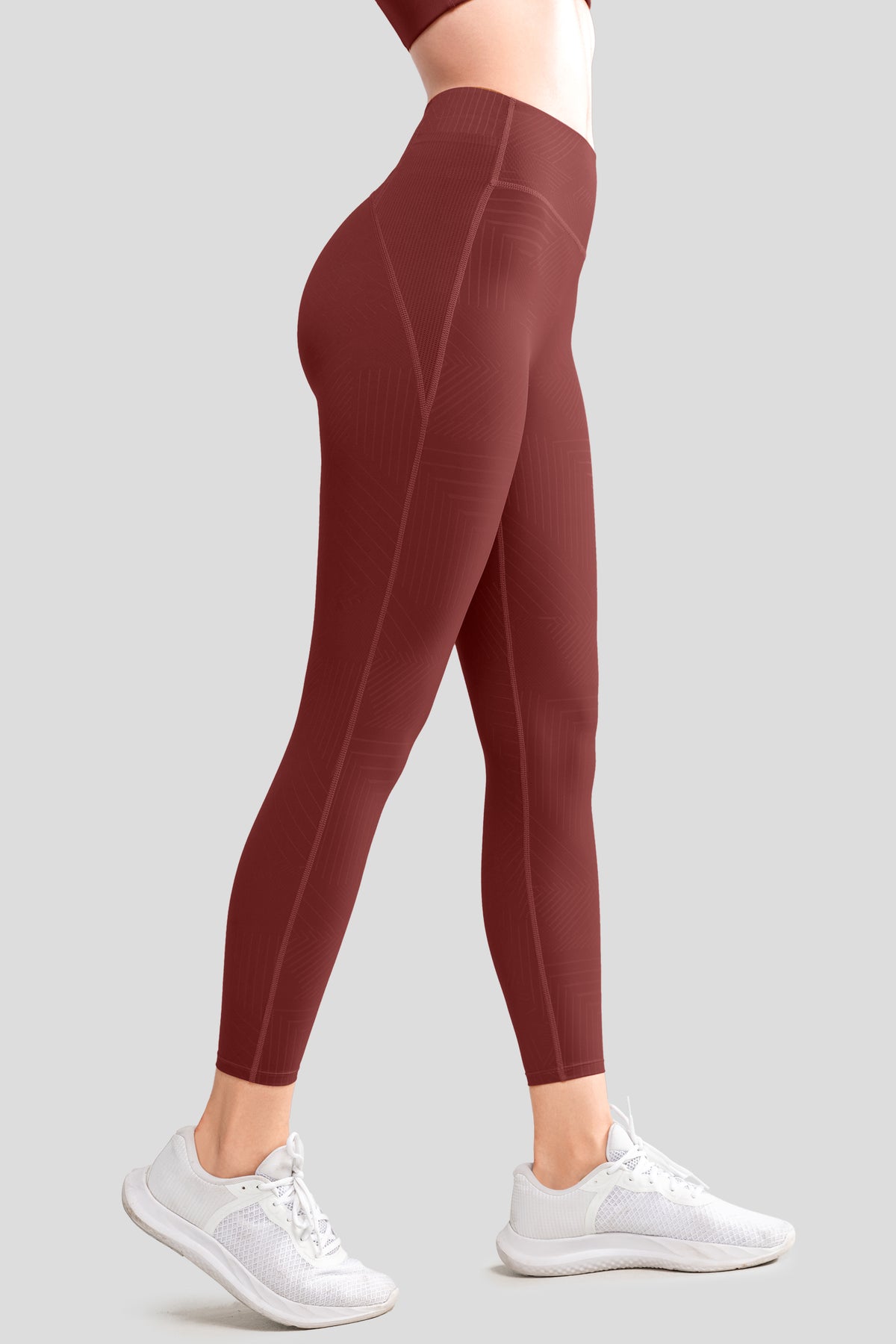 Echo löparleggings med hög midja och rumplyftande 66 cm | Damleggings med högt stöd