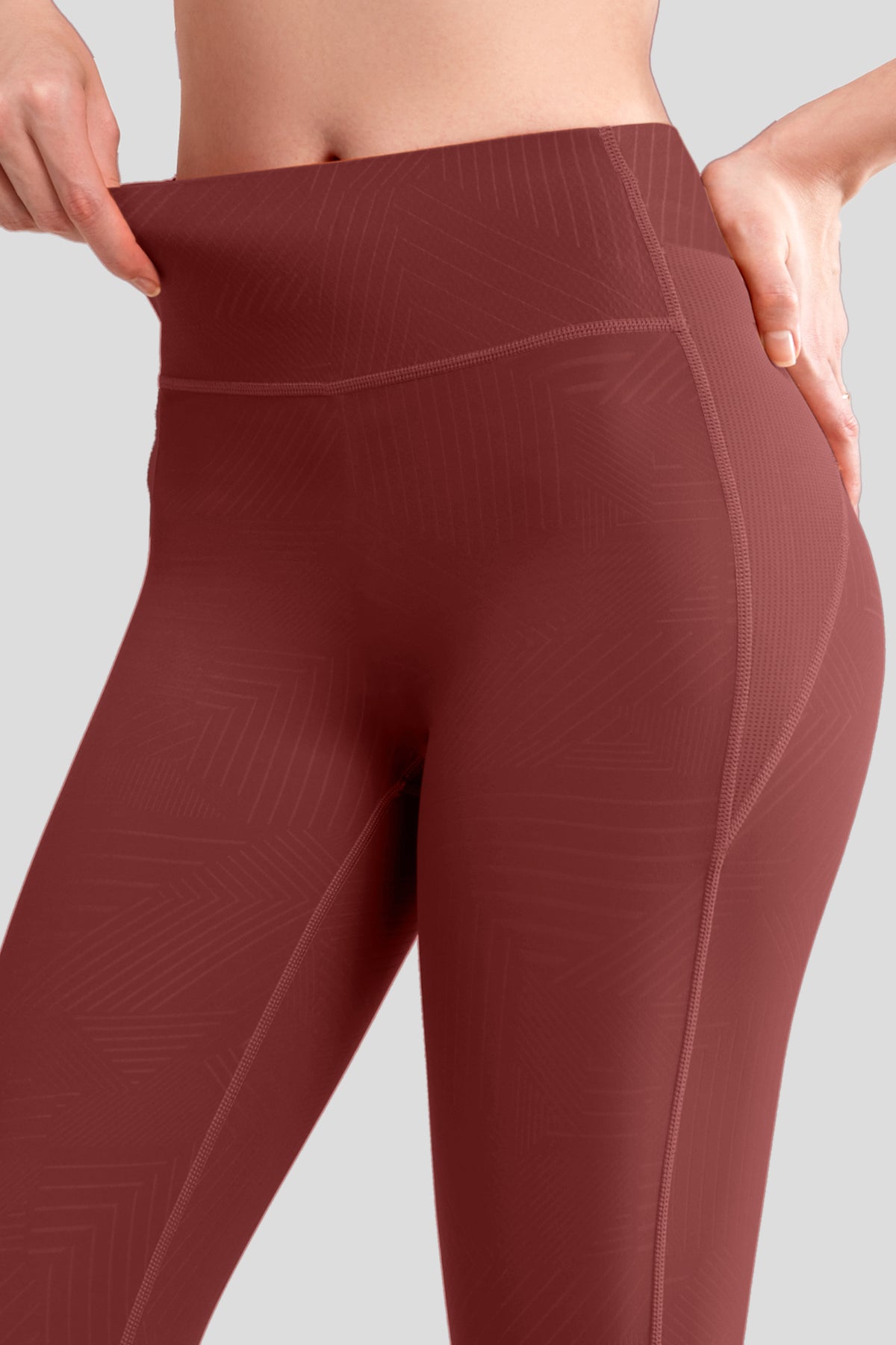Echo löparleggings med hög midja och rumplyftande 66 cm | Damleggings med högt stöd