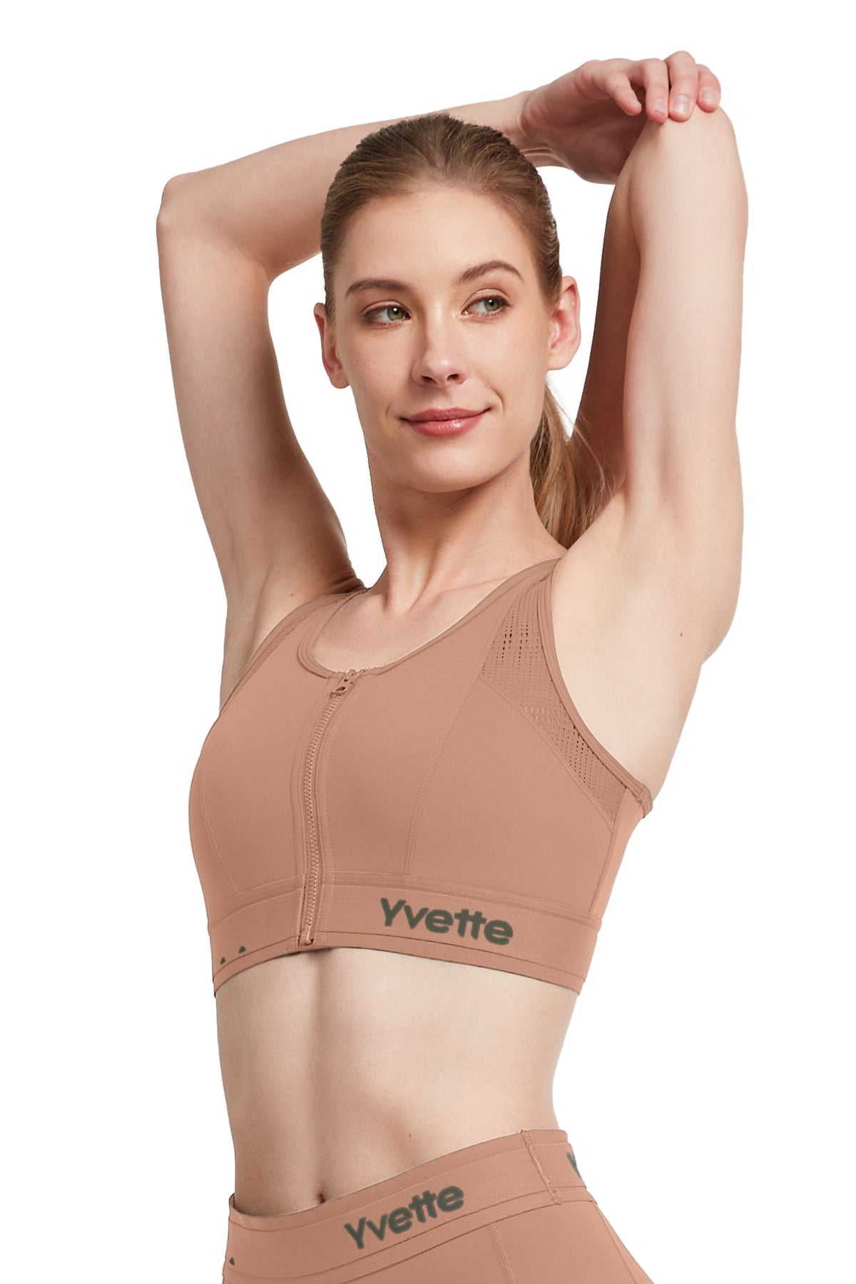 Echo™ Breathable Zip-Front Sustainable High-Support Bra | High-Impact Support Best For Running, HIIT & Training