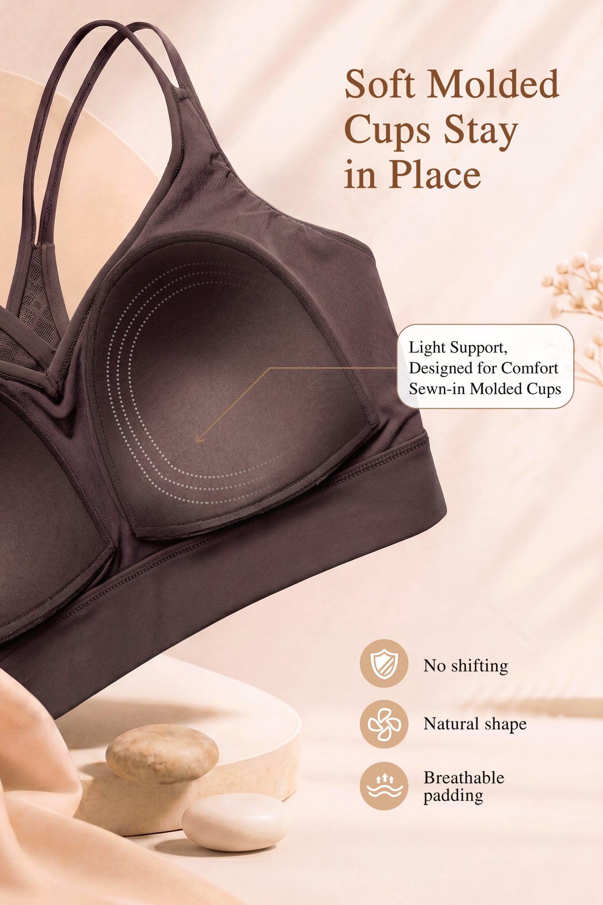 Anywhere™ Breathable Soft Bra for Yoga & Everyday Wear | Women's Light Support Sports Bra