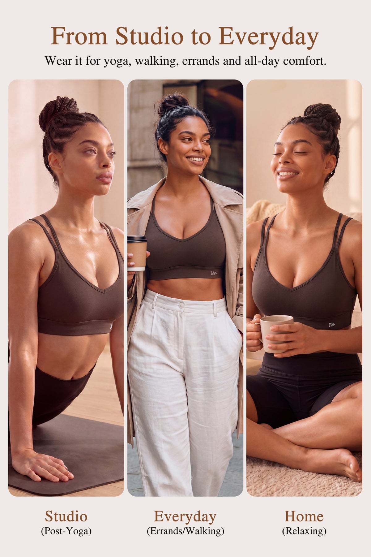 Anywhere™ Breathable Soft Bra for Yoga & Everyday Wear | Women's Light Support Sports Bra