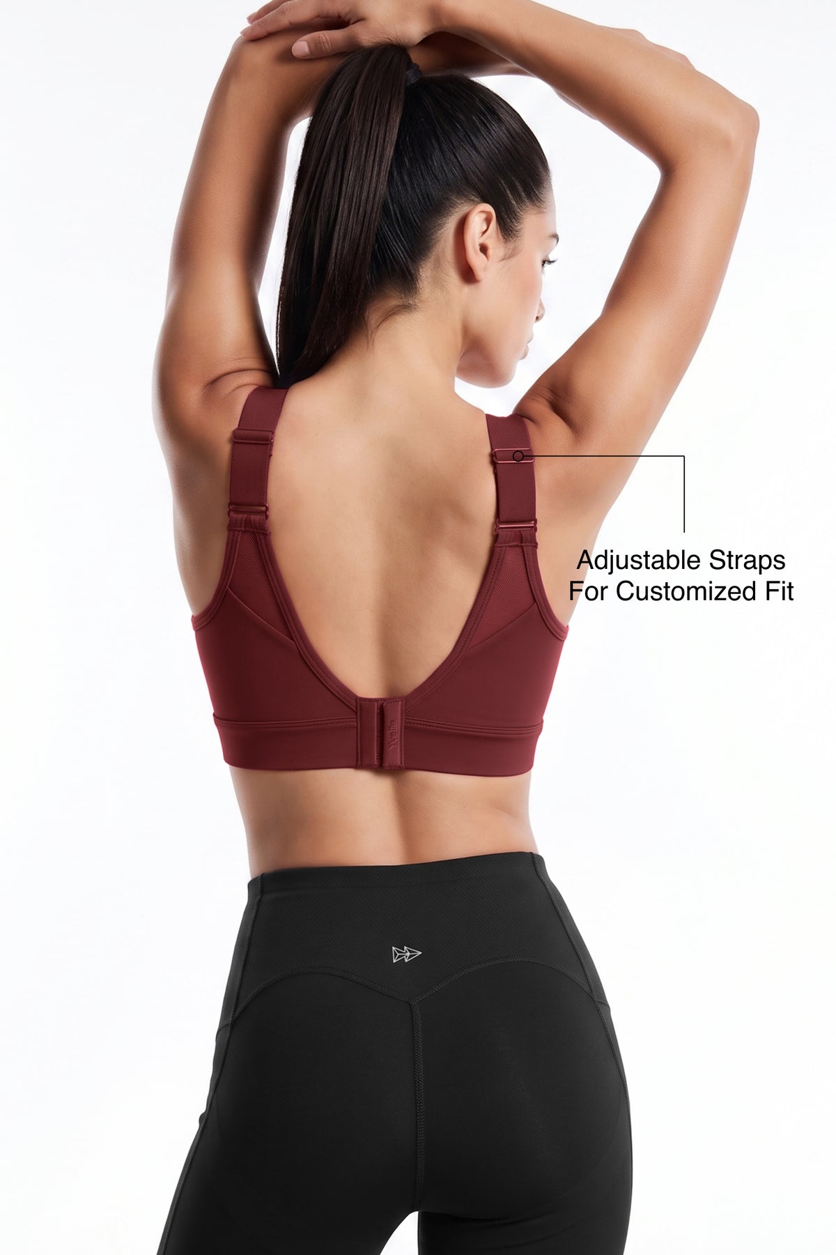 Shift™ Adjustable-Strap Front-Mesh Sports Bra | High-Impact Support for Running, HIIT, Yoga & Training