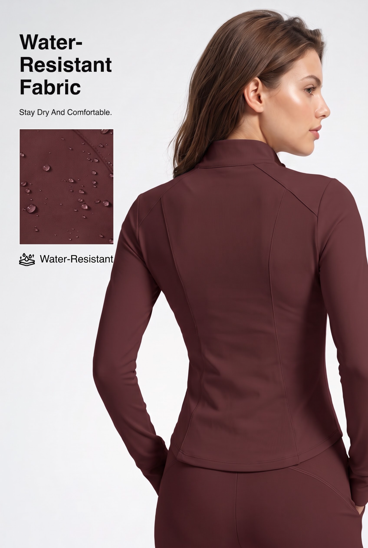 Shift™ Fleece-Lined Thermal Stretch Jacket – Water-Resistant Full-Zip | Women's Sports Jacket