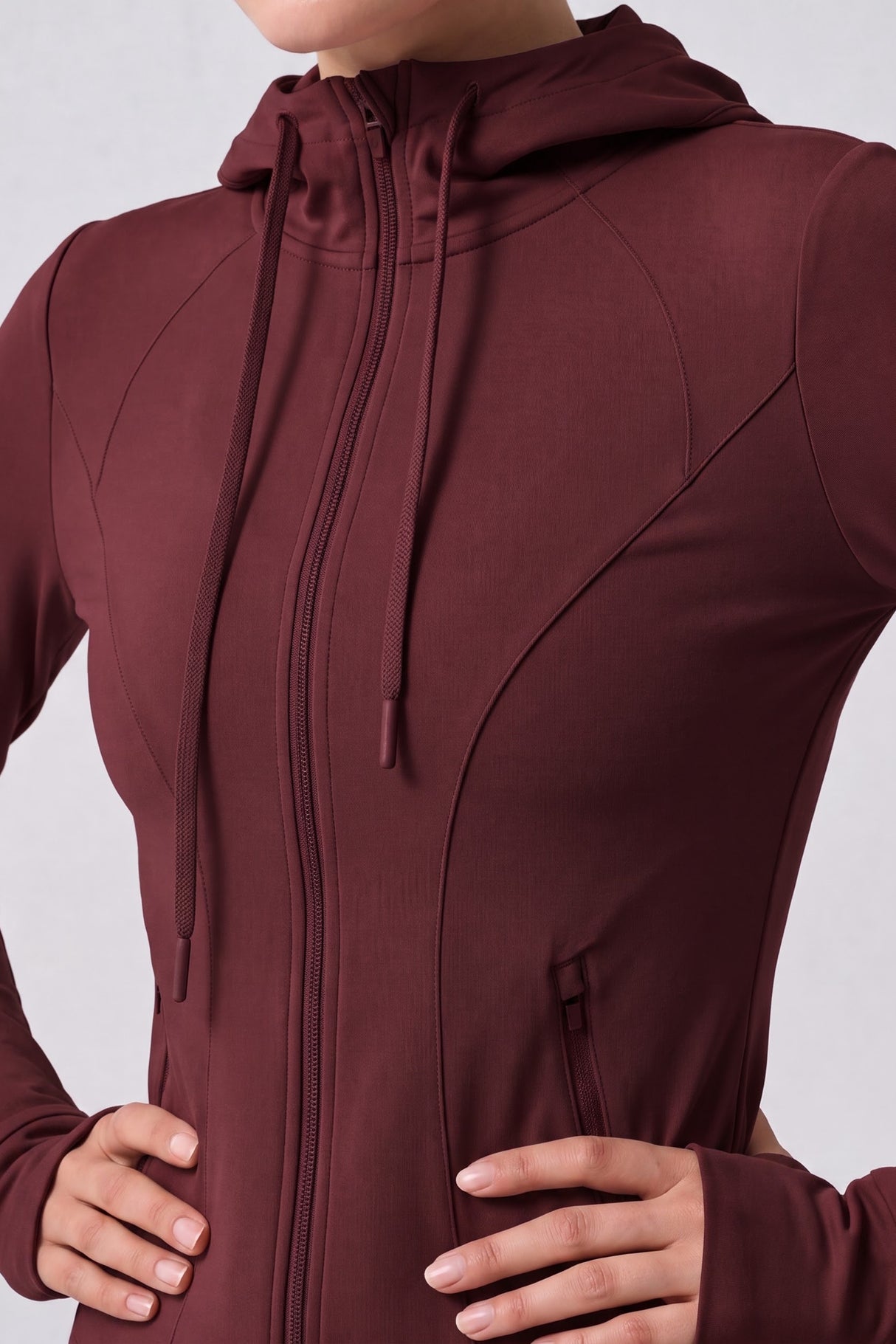 Chaqueta de forro polar elástico impermeable con cremallera completa Shift | Chaqueta deportiva para mujer