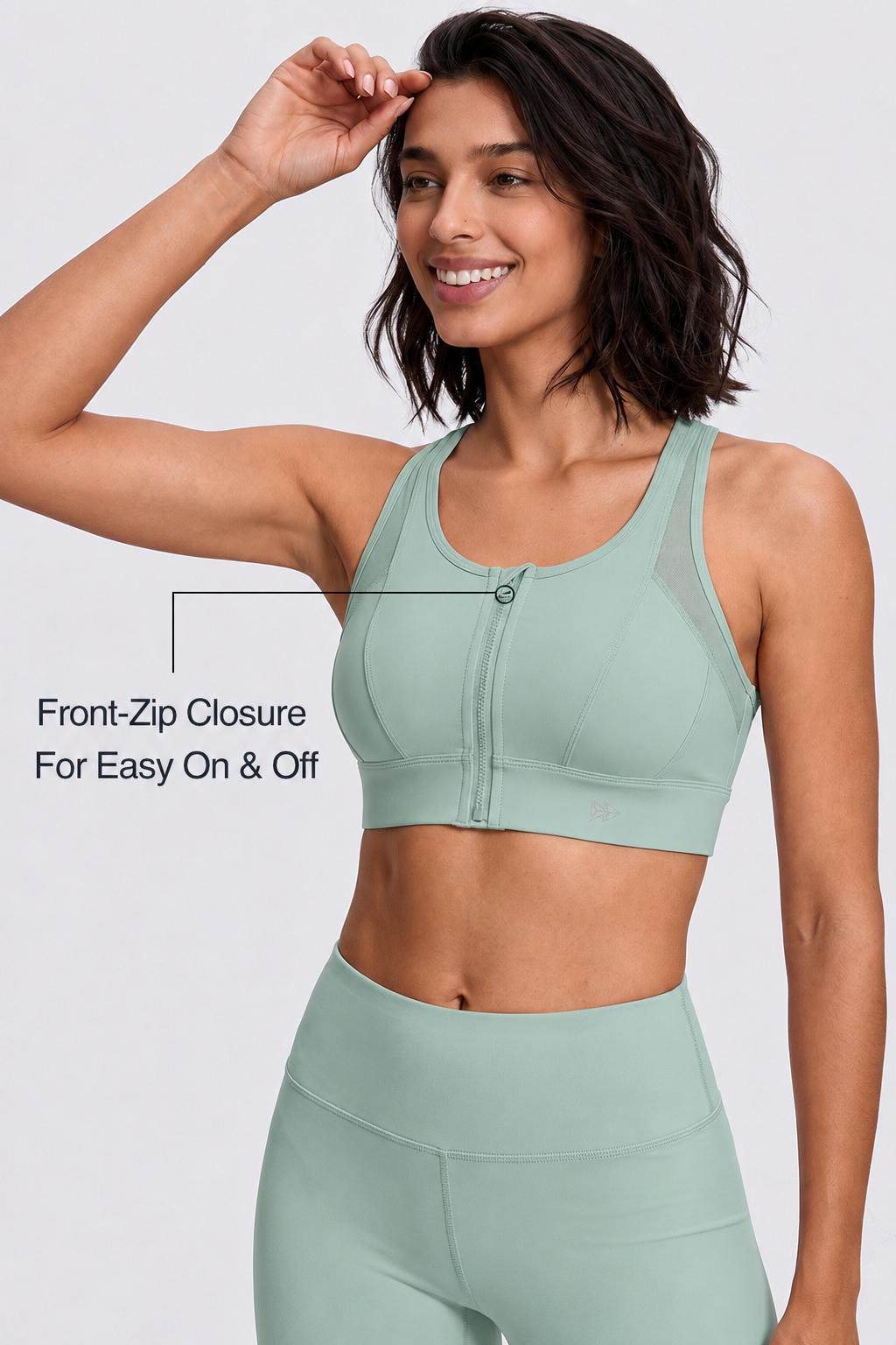 Reggiseno da corsa Power Cross Racerback | Reggiseno sportivo ad alto sostegno da donna