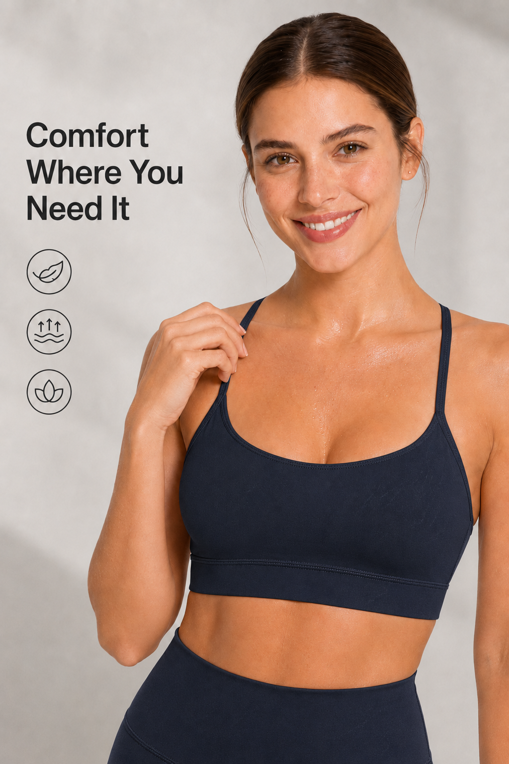 Anywhere™ Typical Y-Back Spaghetti Thin Straps Yoga Bra | Women's Low Support Sports Bra
