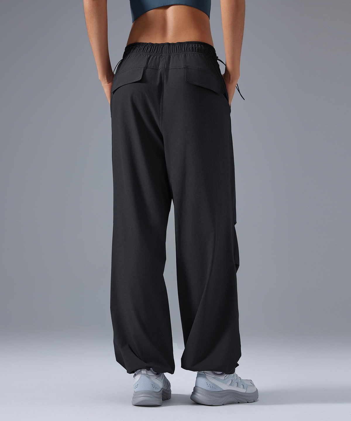 Elastic Waistband Cooling Cargo Pants with Pockets 28"| Women's Light Support Pants