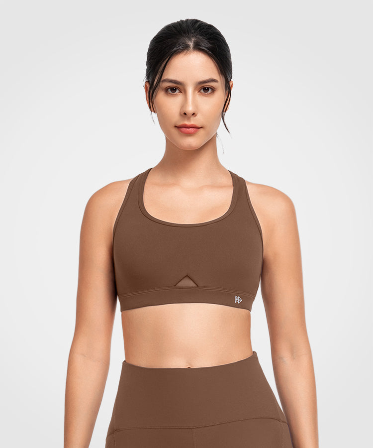 Shift™ Scoop Neckline Cut-Out Padded Yoga Bra | Women's Light Support Sports Bra