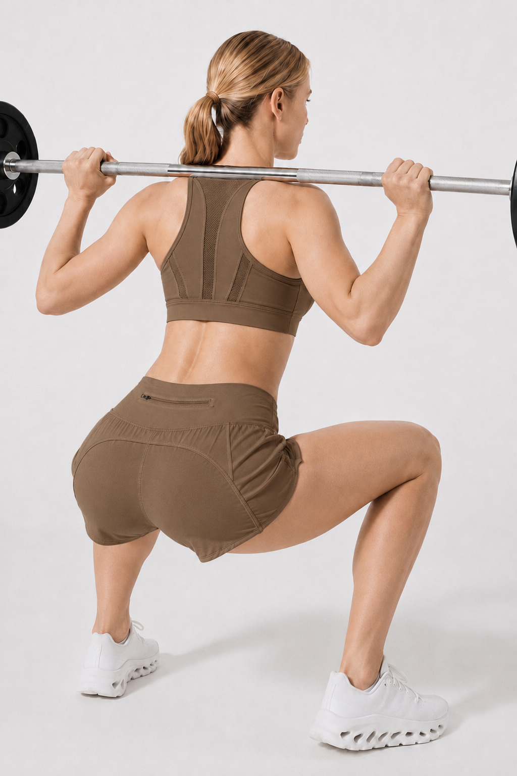 Enfold Zip Mesh gepolsterter Lauf-BH | Damen-Sport-BH mit starkem Halt