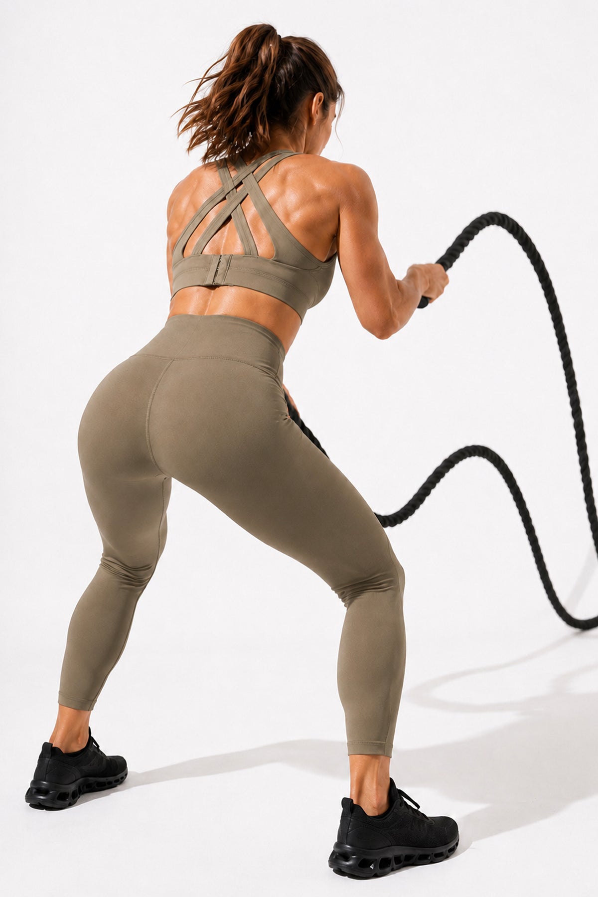 Power Cross Back gepolsterter Lauf-BH | Sport-BH mit starkem Halt für Damen