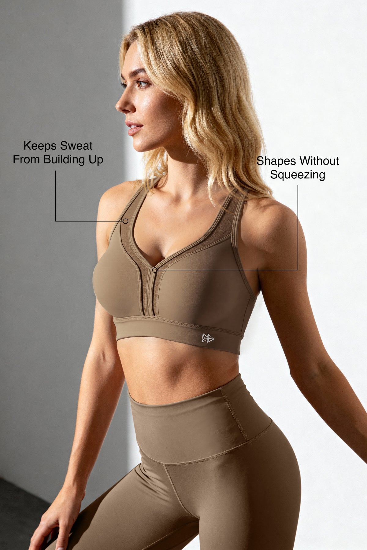 Power™ Adjustable Straps Cross-Back Sports Bra | High-Impact Bounce Control Without Flattening for Running, HIIT & Training