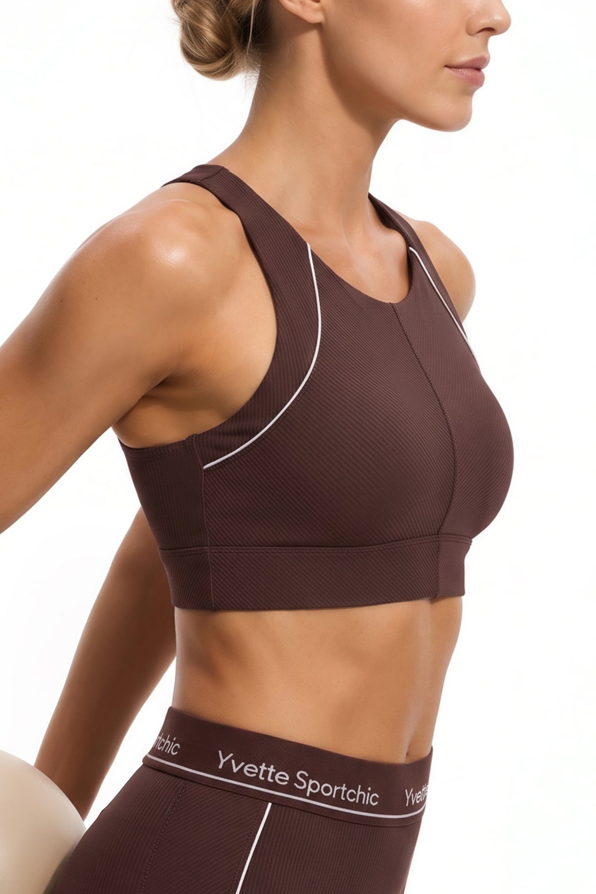 Anywhere™ Removable Cups Racerback Longline Light Support Bra | Women's Light Support Sports Bra Best For Yoga, HIIT