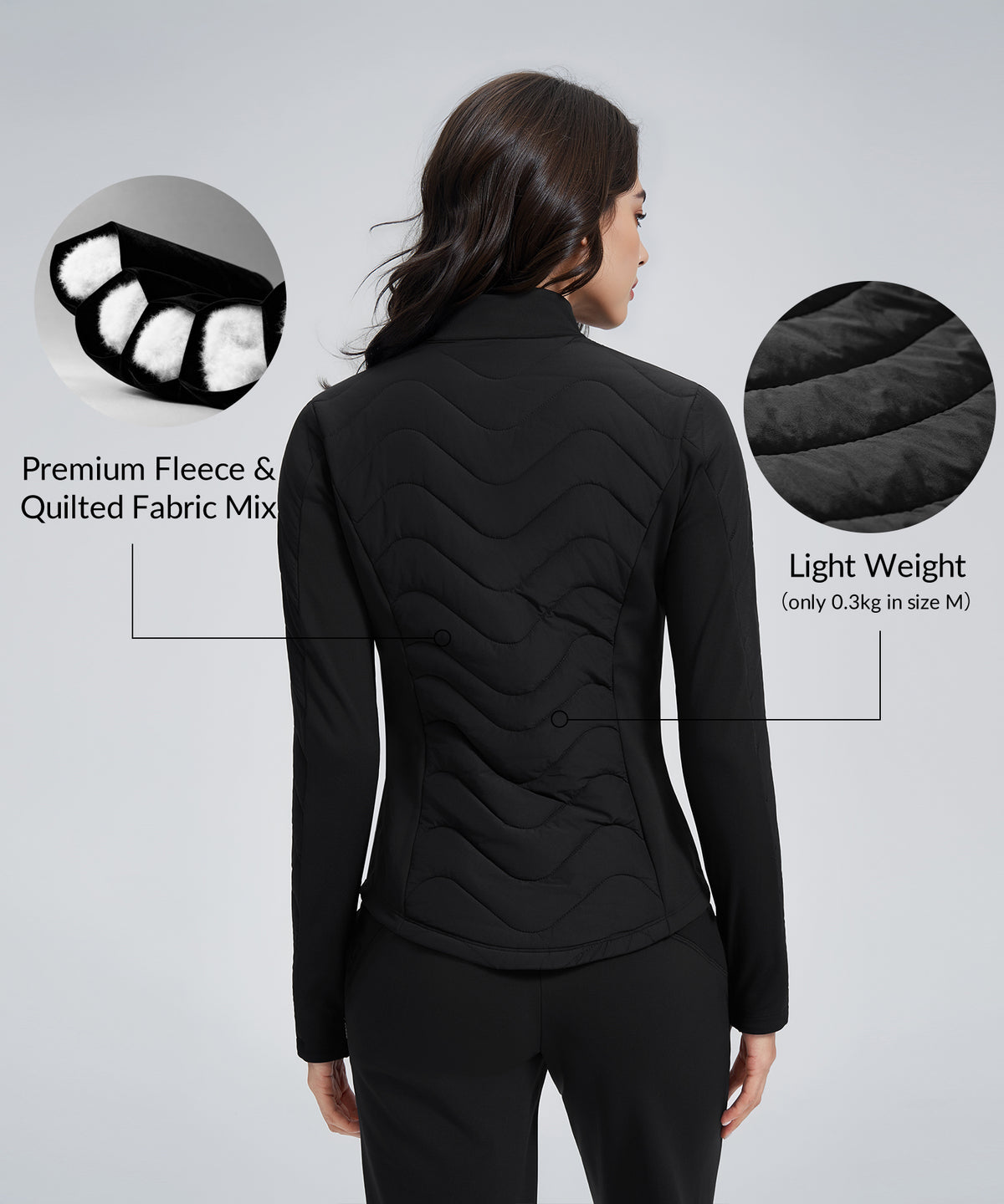 Anywhere™ Lightweight Fleece Quilted Zip-Up Jacket | Women's Jackets
