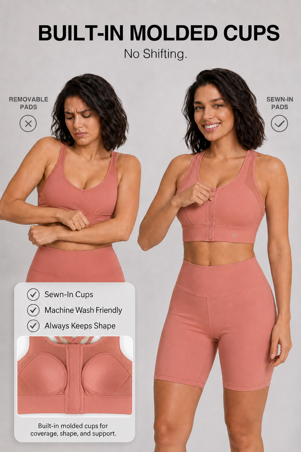 Power Cross Racerback Lauf-BH | Damen-Sport-BH mit starkem Halt