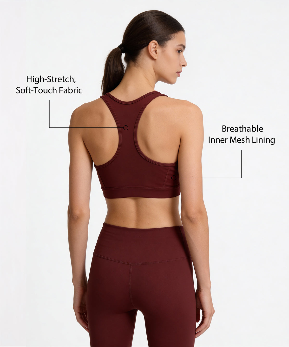 Shift™ Front Zip Sewn-in Pads Racerback Running Bra | Women's High Support Sports Bra