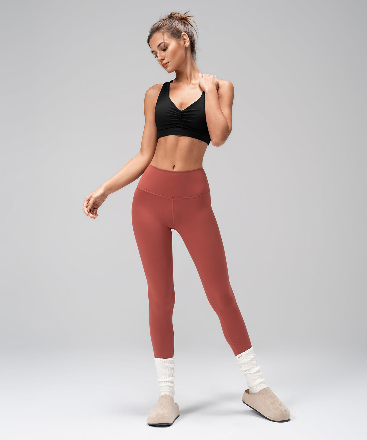 Anywhere™ Crisscross Removable Pads V-Neck Yoga Bra | Women's Light Support Sports Bra