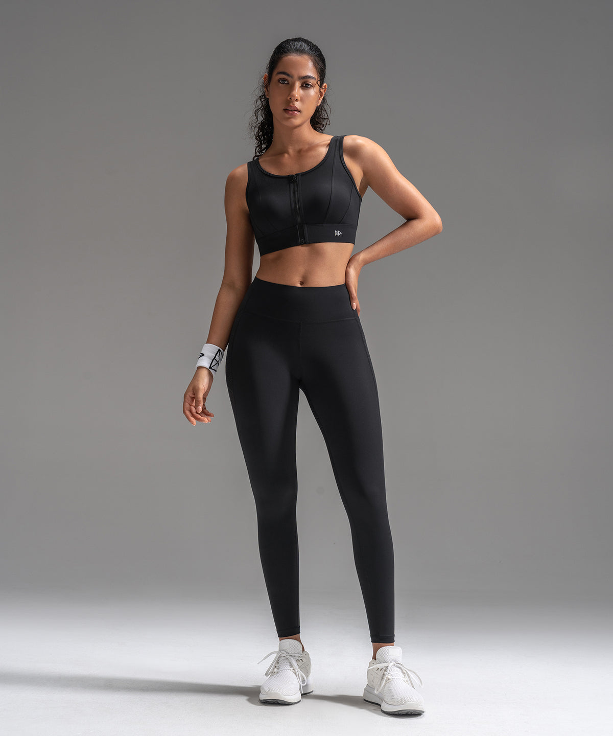 Power Mesh Sweetheart Neck Back Sport-bh | Sport-bh med högt stöd för kvinnor
