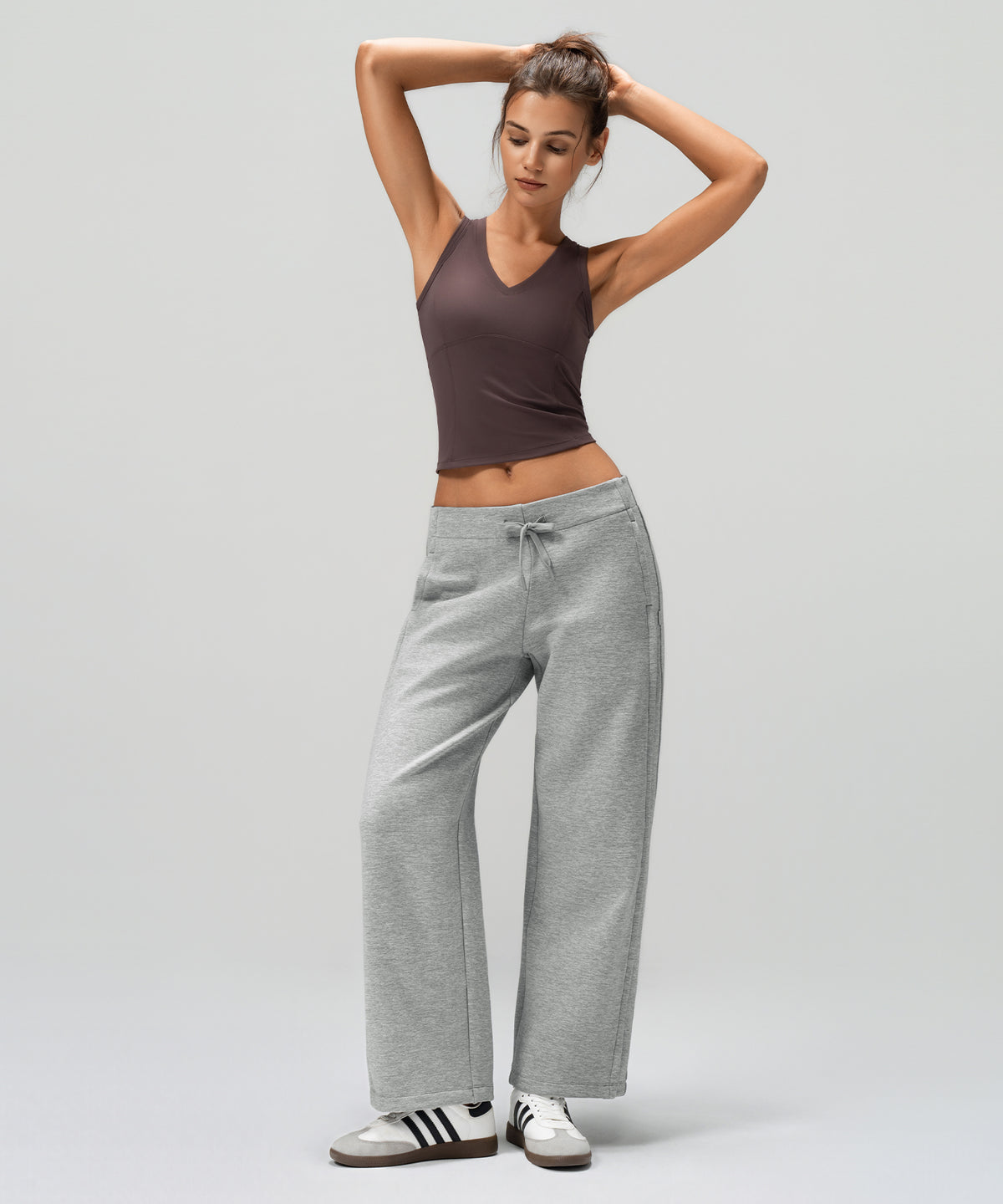Pantalones ajustables Anywhere Cozy con forro polar de 73 cm | Pantalones deportivos para mujer