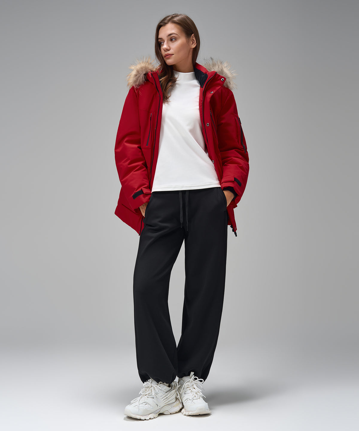 Anywhere Parka Daunenjacke mit mehreren Taschen | Isolierte Damenjacken