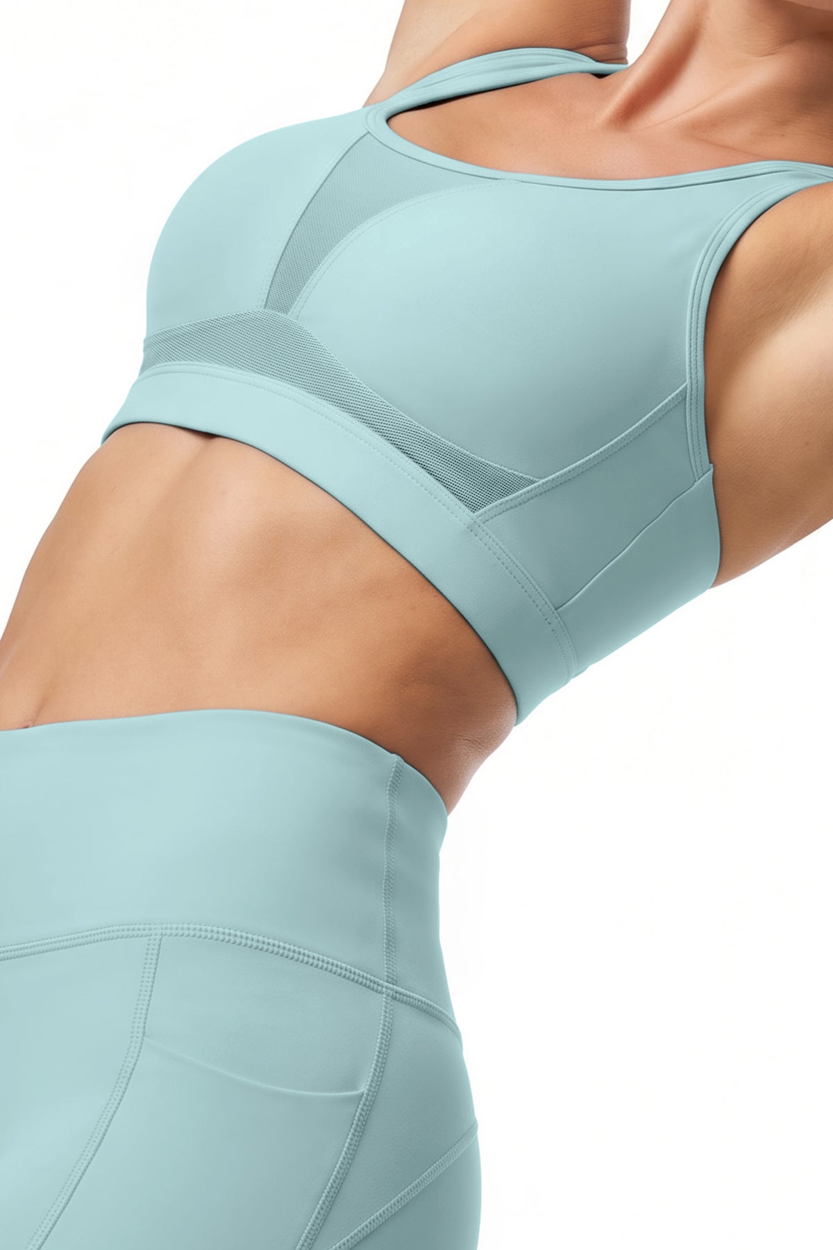 Power™ Adjustable Crisscross Straps With Mesh Sports Bra | High Support for Running, HIIT & Training