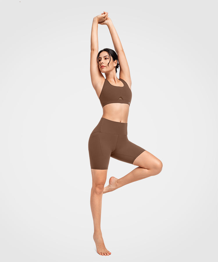 Shift™ Scoop Neckline Cut-Out Padded Yoga Bra | Women's Light Support Sports Bra