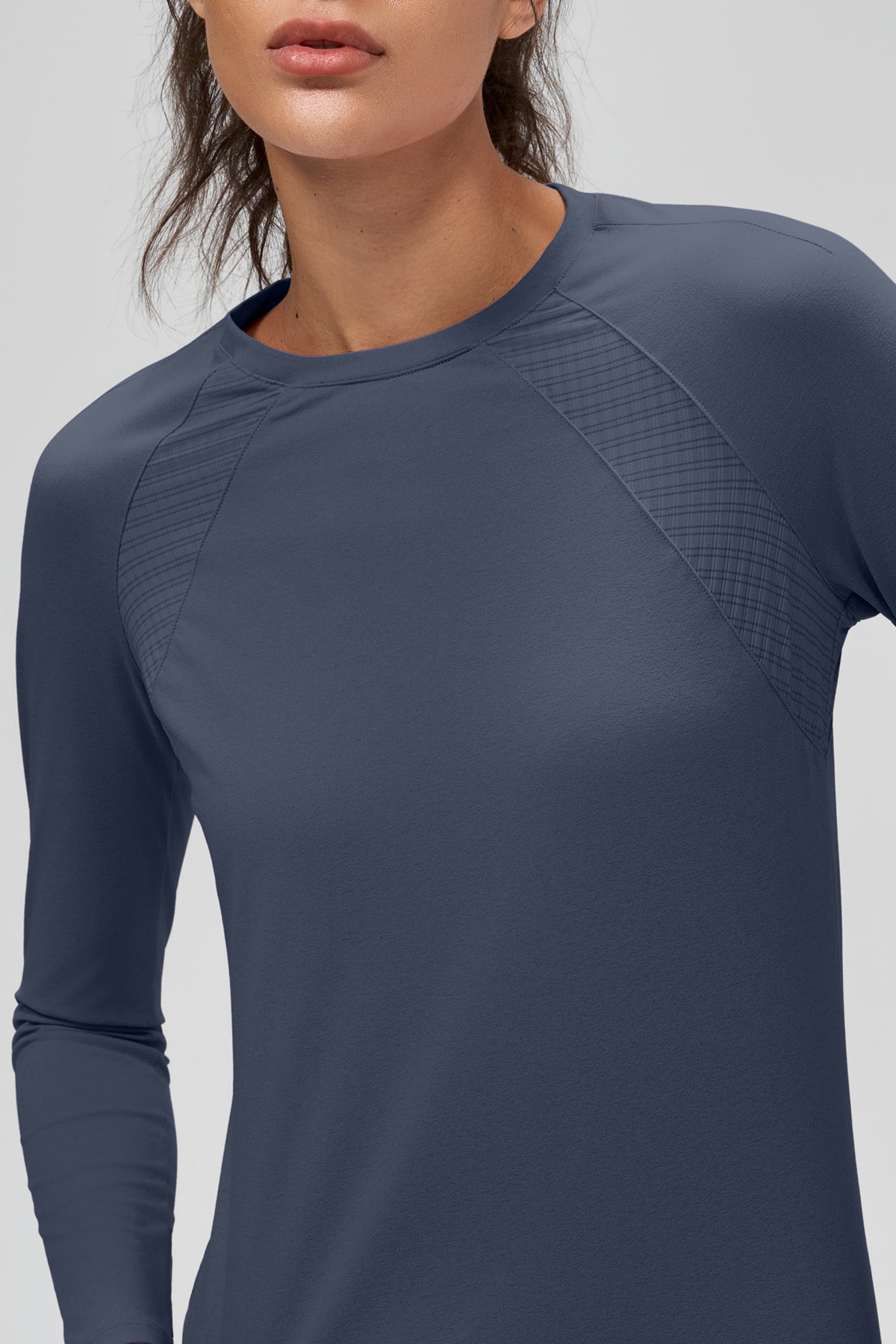 Camiseta de manga larga de malla Anywhere Performance | Camiseta de manga larga para mujer