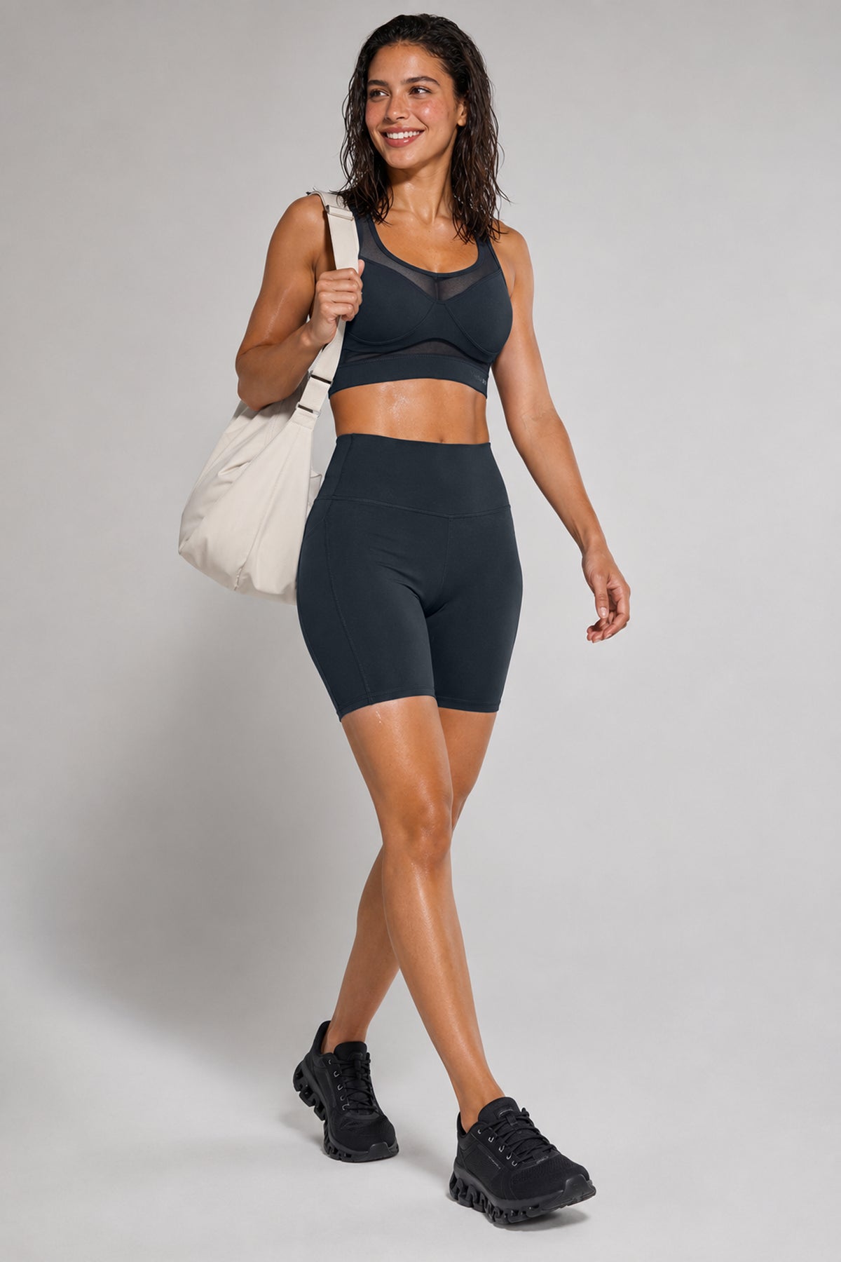 Shorts ajustados de cintura alta Shift para correr (8, 10, 15 y 20 cm) | Shorts deportivos de alta sujeción para mujer
