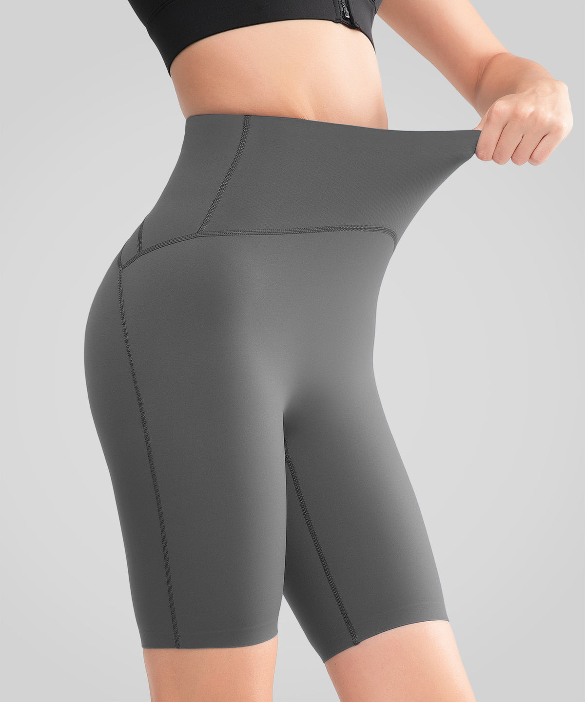 Shift™ Seamless No-slip High Waist Shorts 8"| Women's High Support Running Shorts