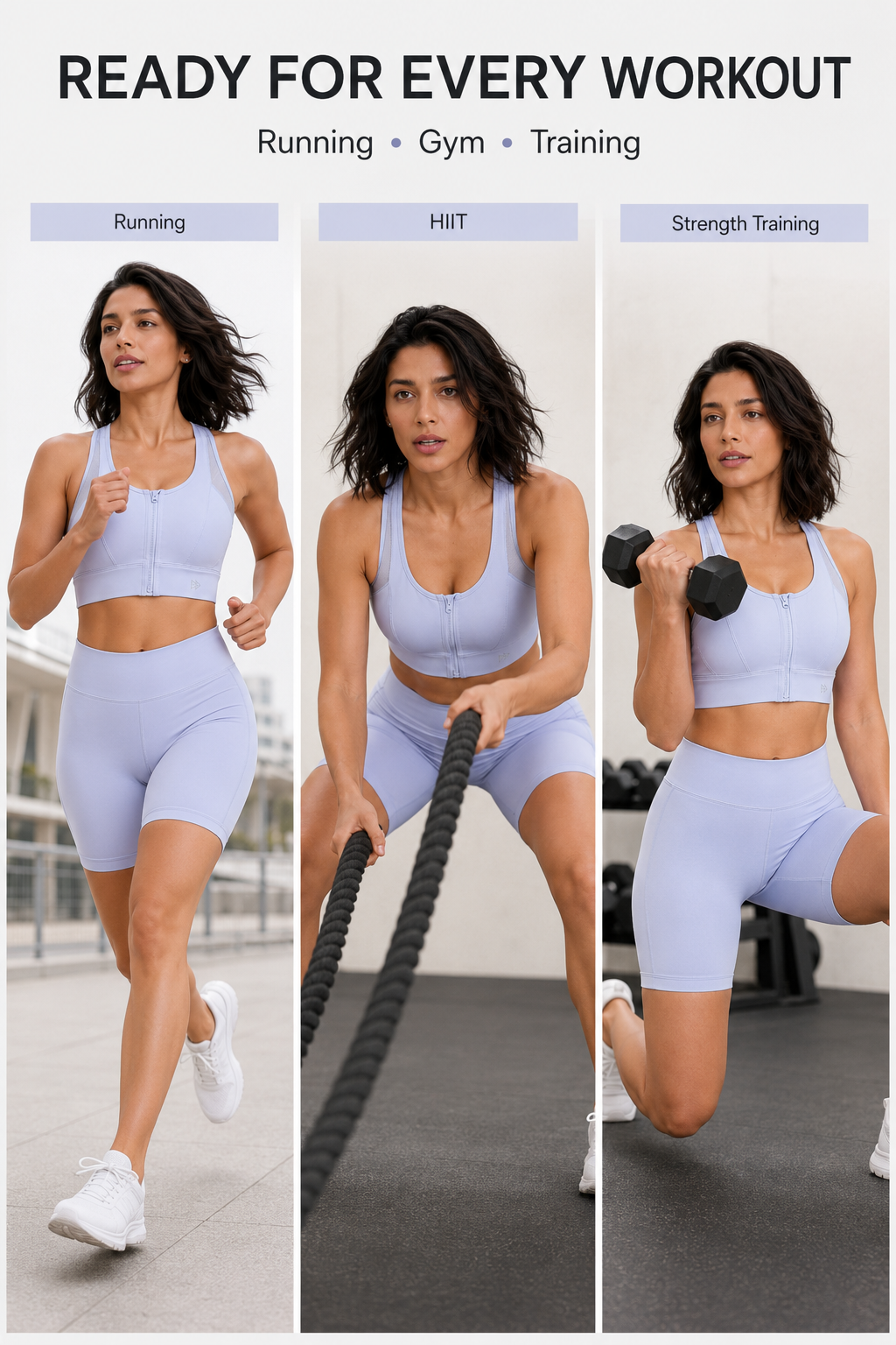 Power™ Cross Racerback Running Bra | Women's High Support Sports Bra